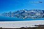 Mountain reflections Yellowstone Lake